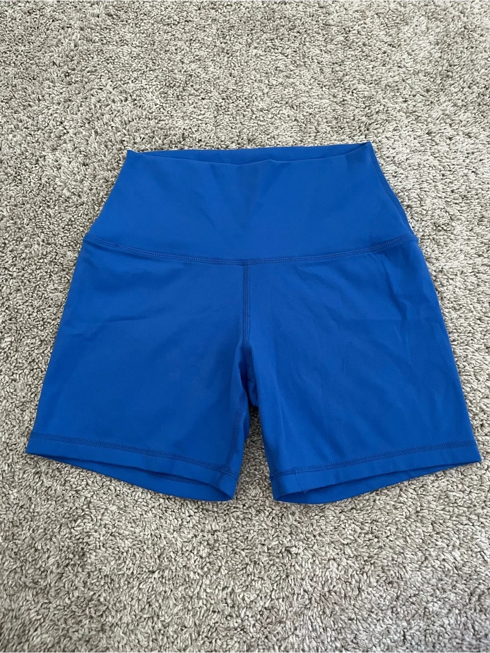 LVBY Women’s Royal Blue 4.5” Inseam Bike Shorts Athleisure Workout High Rise XS